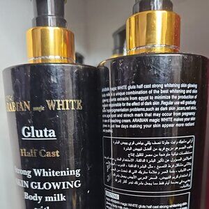 Arabain magic white gluta strong whitening skin glowing body milk 350ml x2